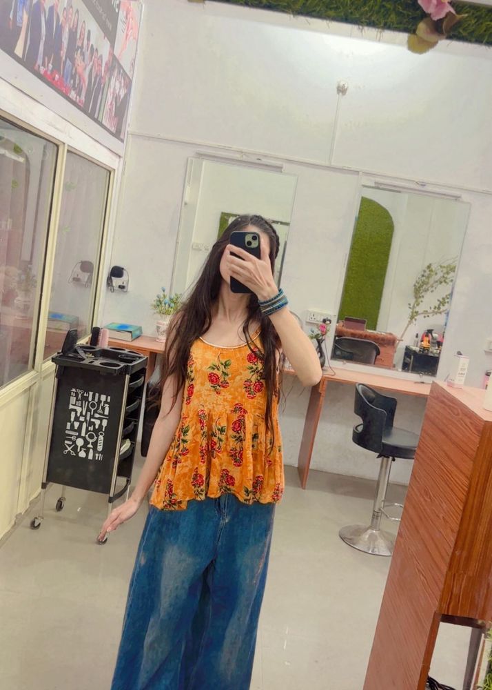 Bohemian Bloom Peplum Cami