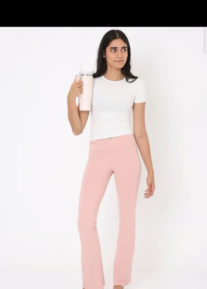 Terractive Stylish Pink Flared Pants