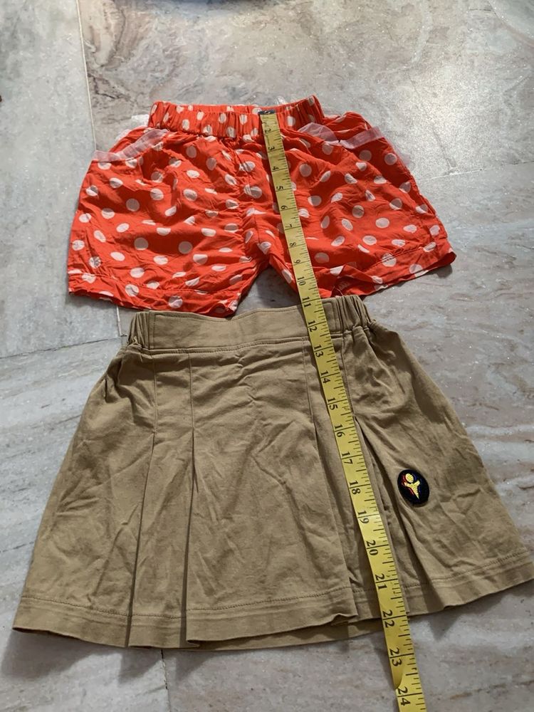 Cute Girls' Shorts &amp; Skirt Set
