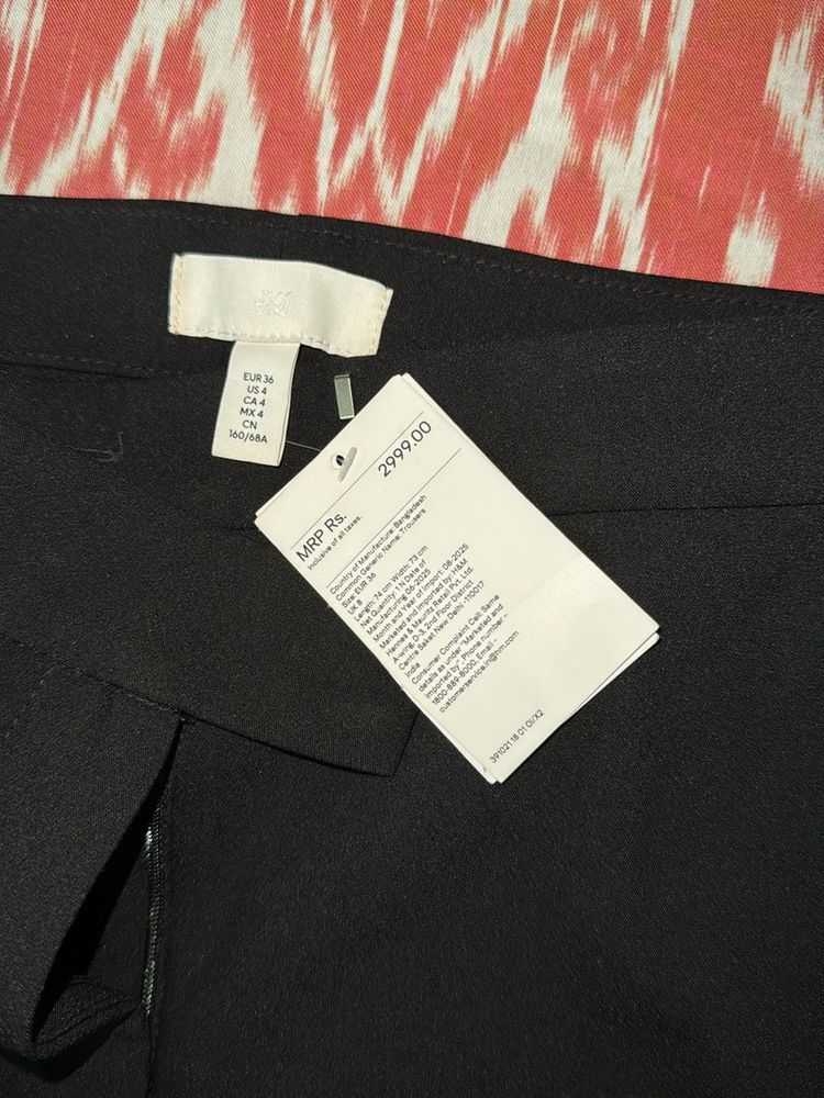 H&amp;M Black Formal Trousers