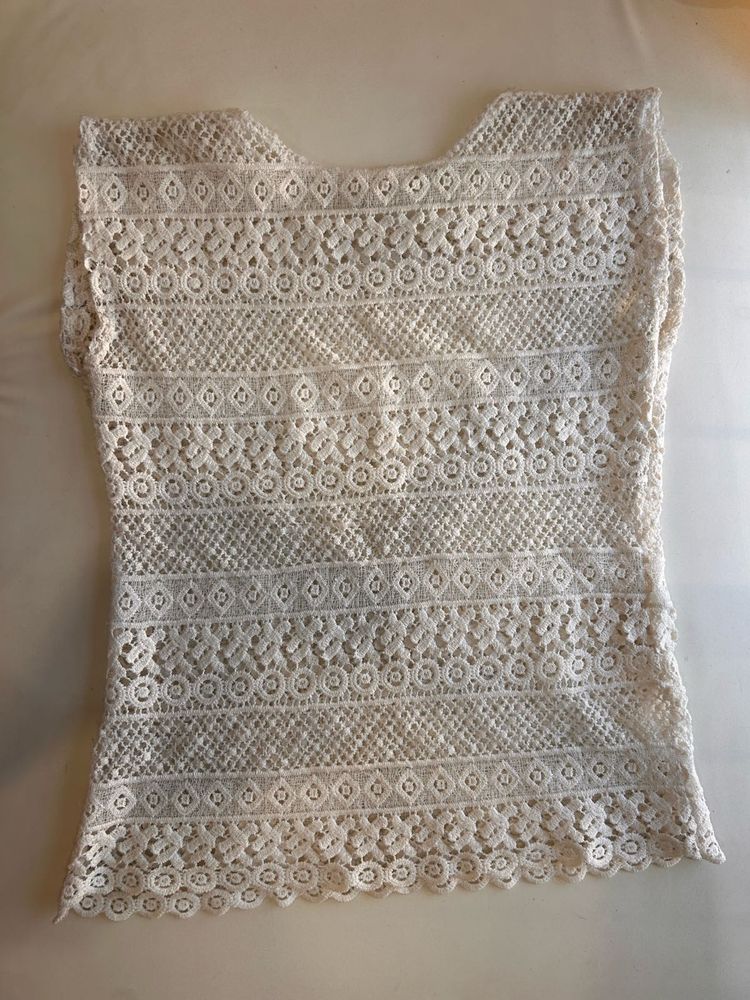 White Net Top