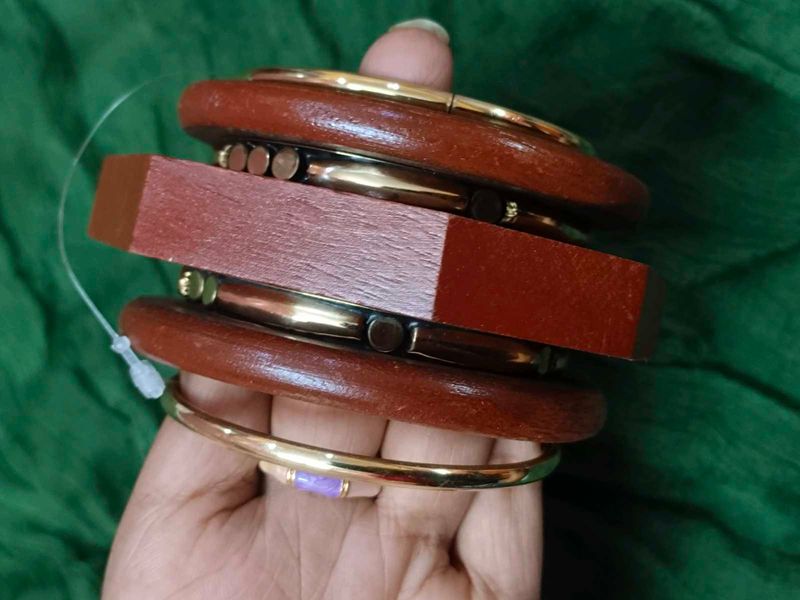 Wooden Bangles stack 2.2 to 8 available