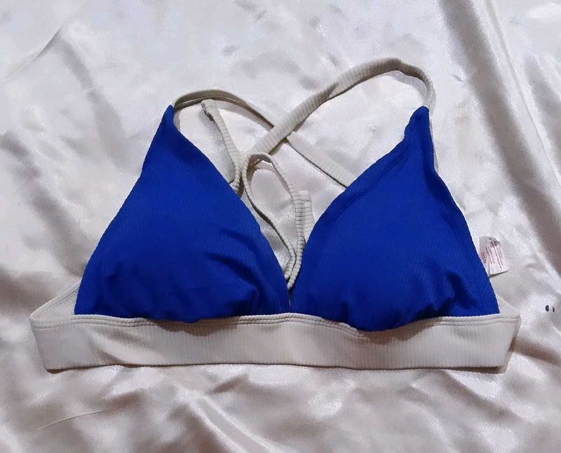 Blue Sports Bra
