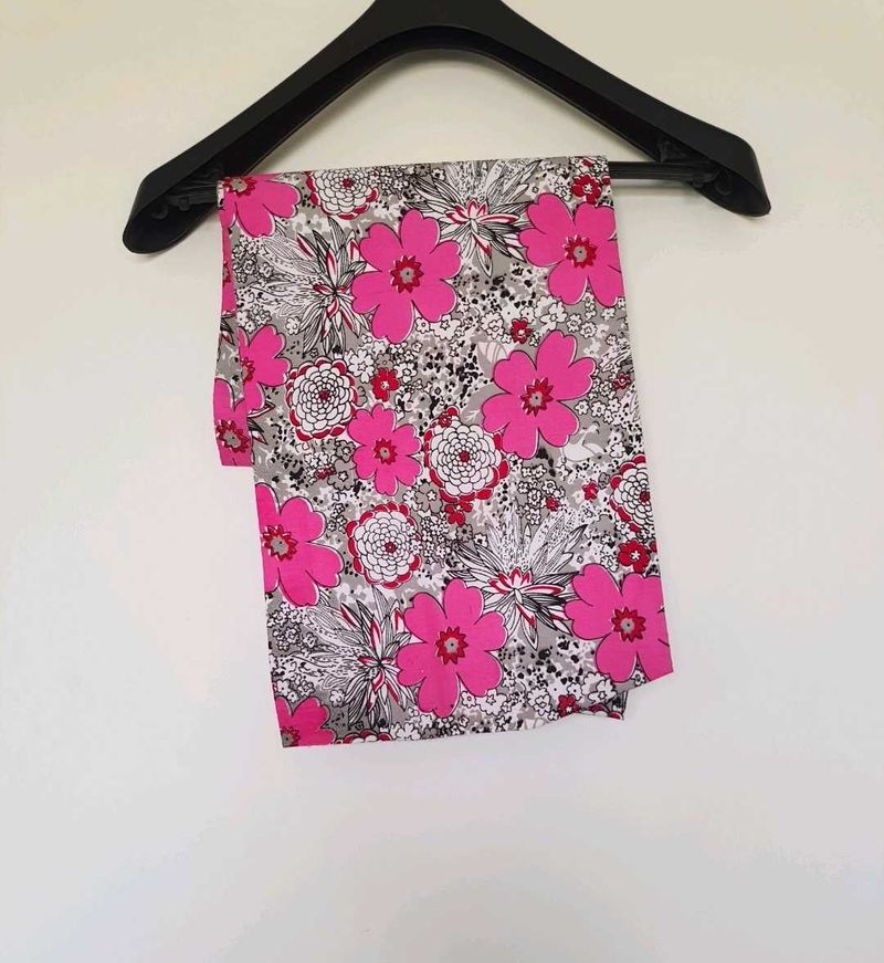 Pink Floral Print Thick Organic Cotton Mat