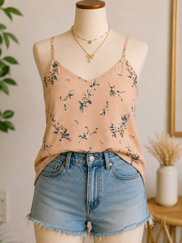 summer Chic Floral Camisole Top