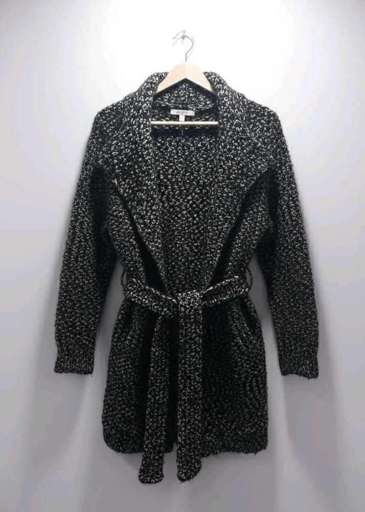 Belted Knit Coat