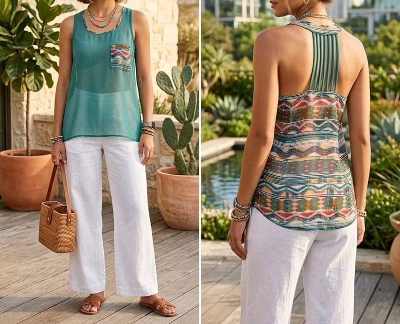 Boho Tribal Print Tank Top