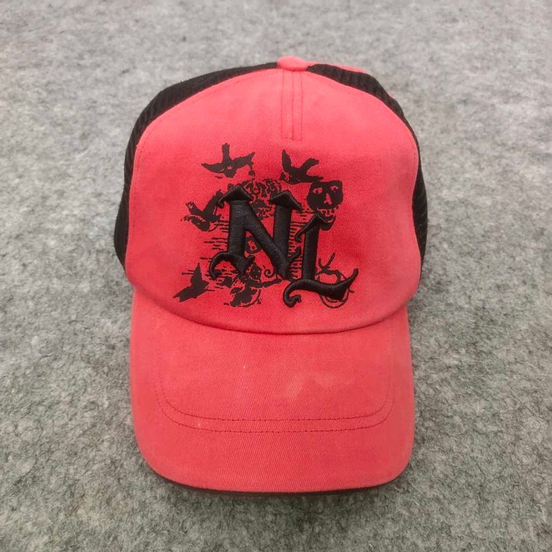 Salomon Red &amp; Black Graphic Trucker Cap