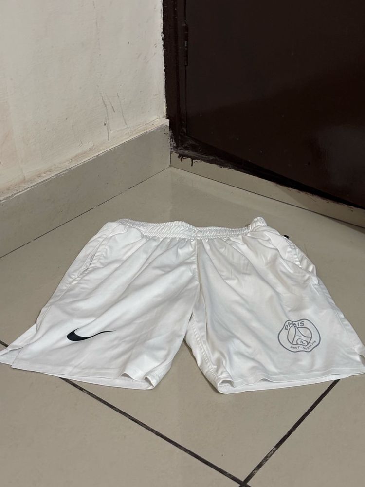 White Nike Paris Shorts