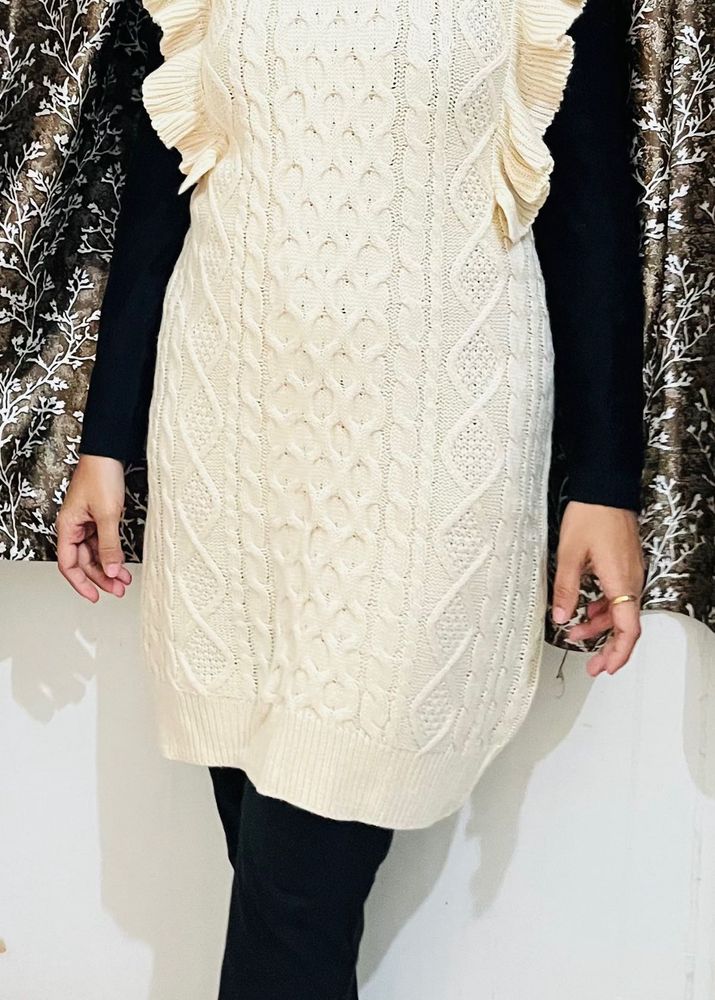 Ruffle Knit Dress
