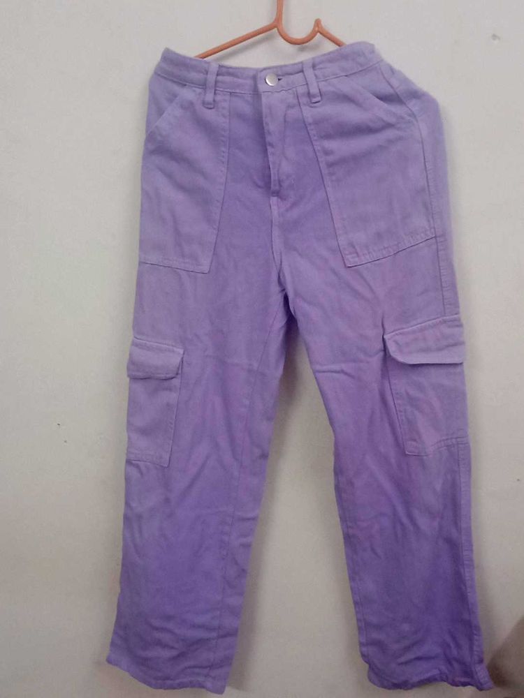 Lilac Purple Cargo Pants