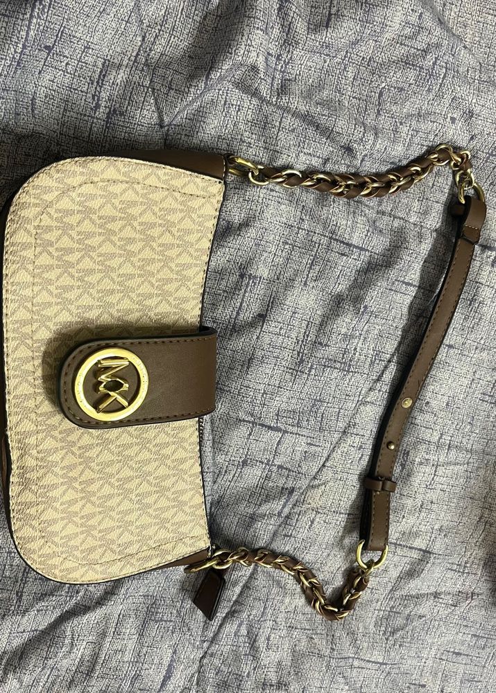 Michael Kors Signature Monogram Flap Bag