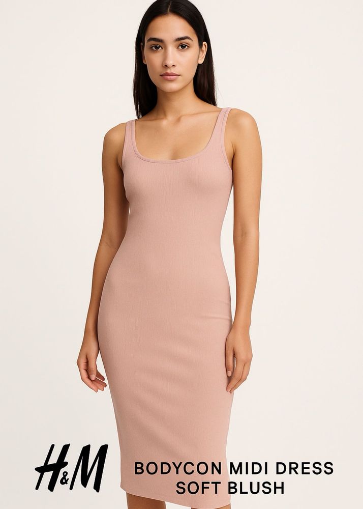 H&amp;M bodycon midi dress