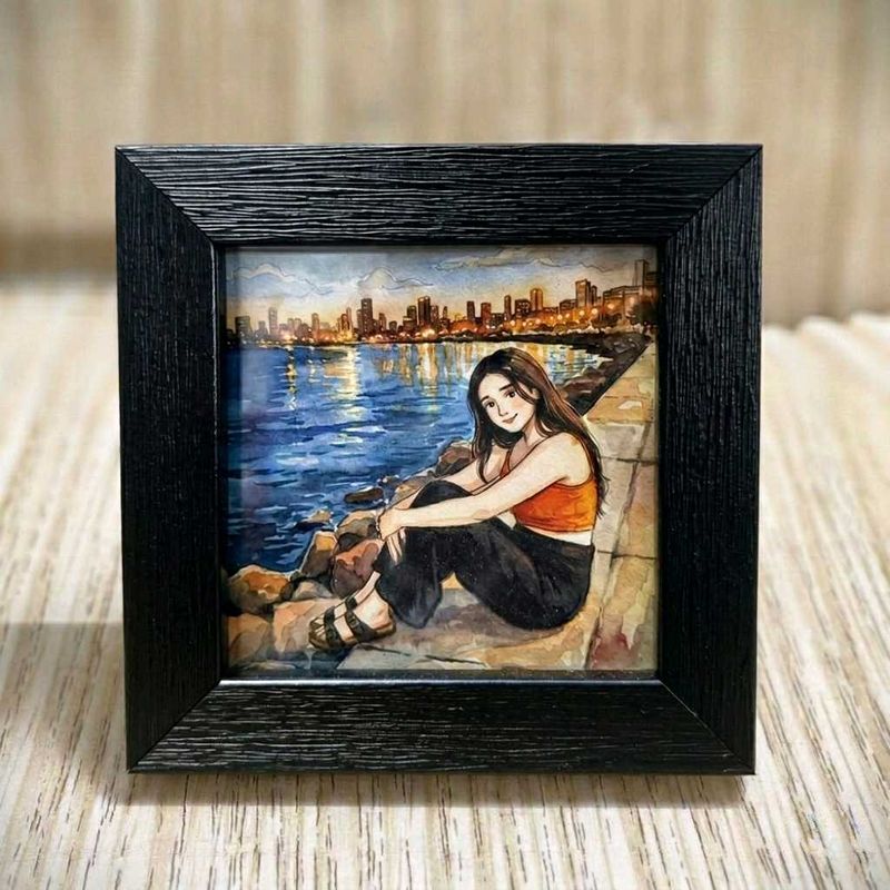 Custom illustrated frame