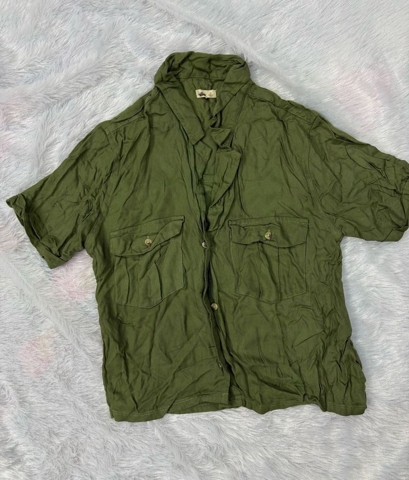 Green Short Sleeve Shirt