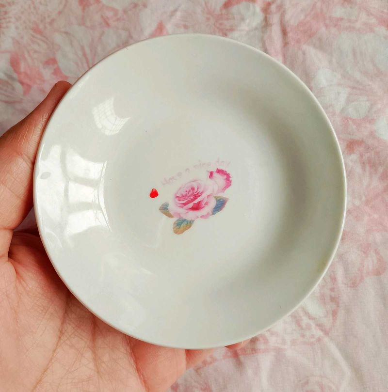 Rose Saucer, Small Plate