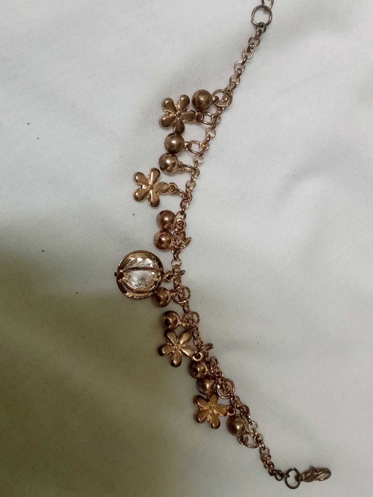 Floral Charm Bracelet