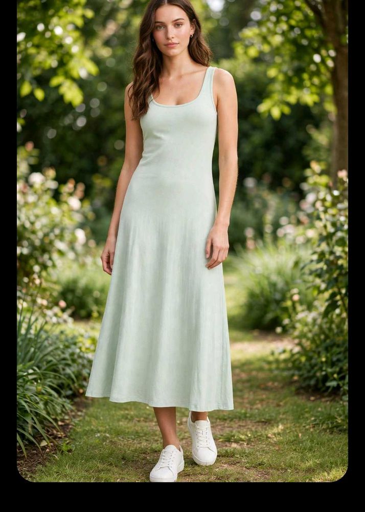 Casual Sleeveless Midi Dress