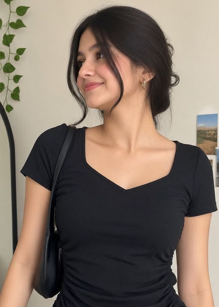 Black Crop Top