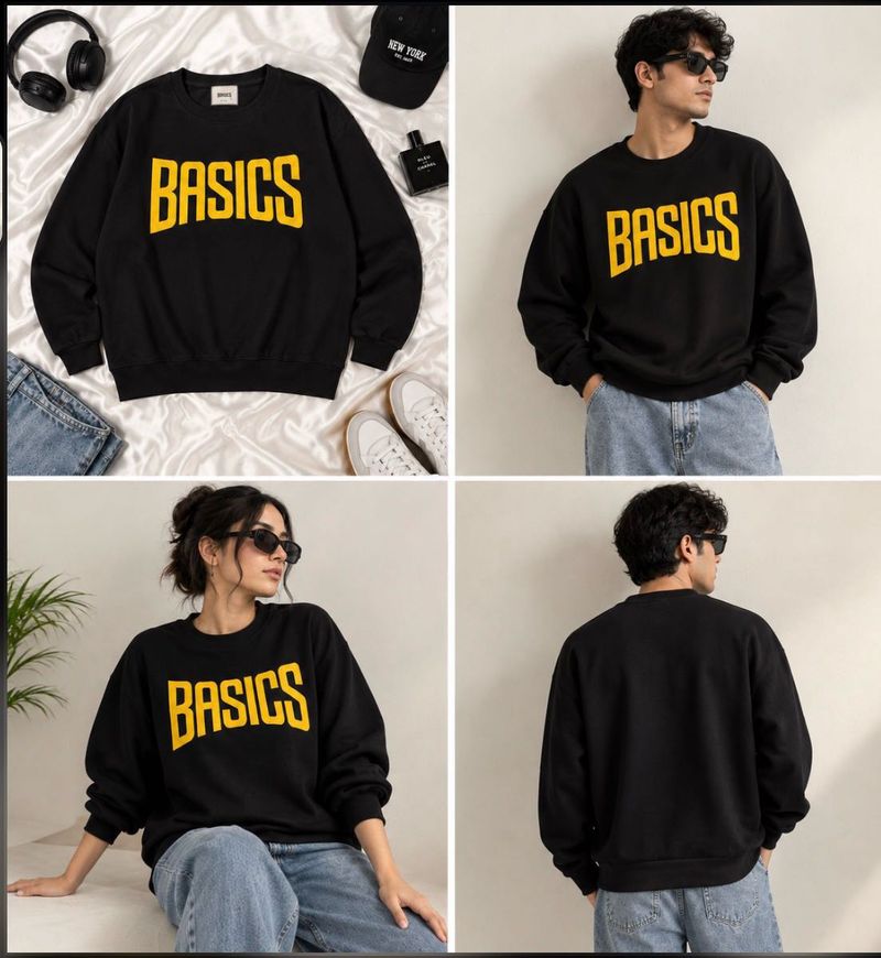 Basics Black Long Sleeve Tee
