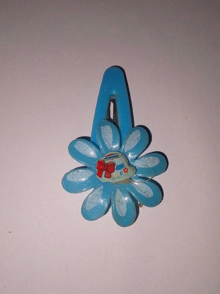 Blue Flower Hair Clip