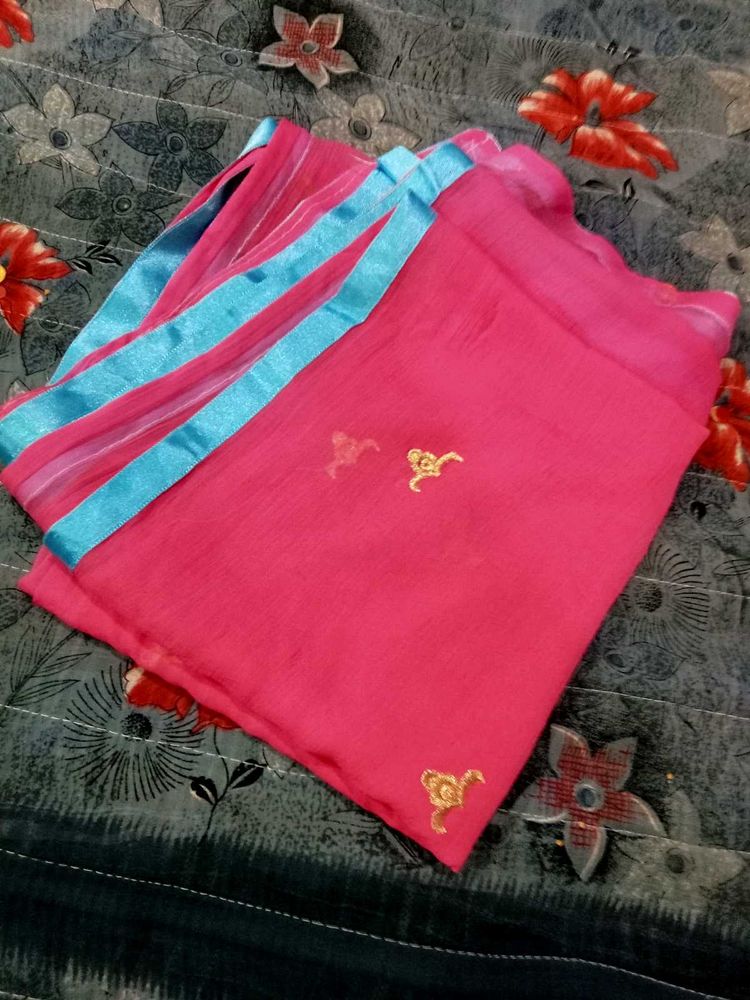 Pink &amp; Blue dupatta