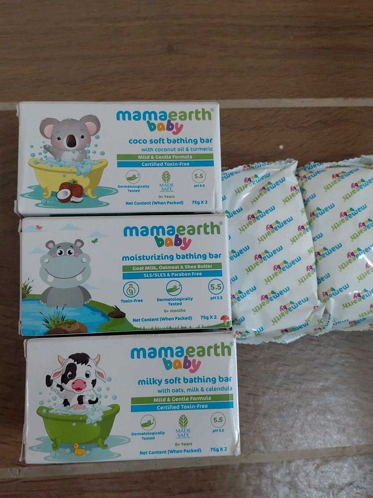 Mamaearth Baby Bathing Bars 6 soaps