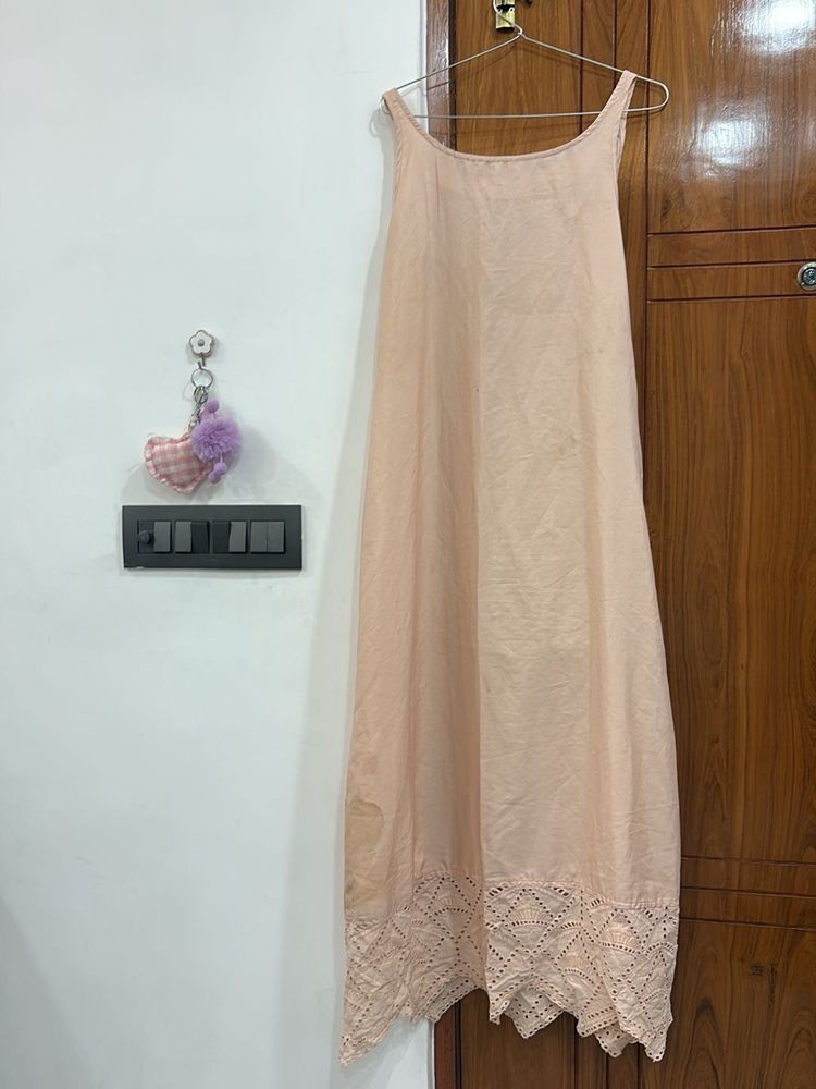 satin slip dress
