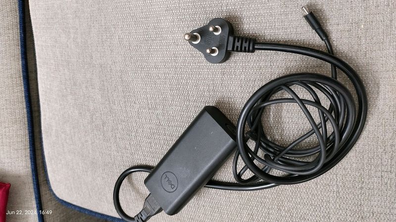 DELL 65W Type-C Laptop Charger with Power Cable