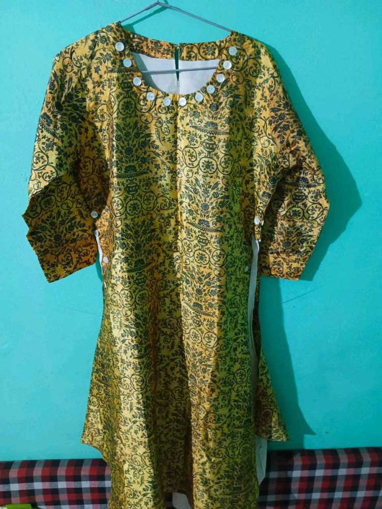 Yellow Kurta Traditional