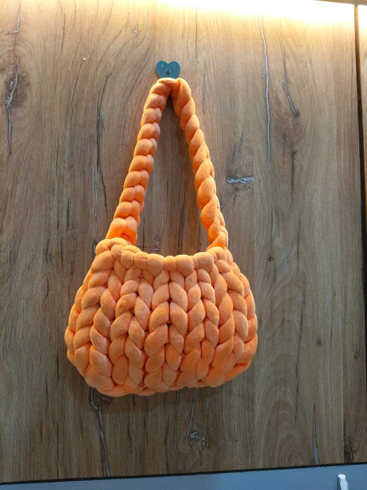 Chunky Knit Orange Handbag💥
