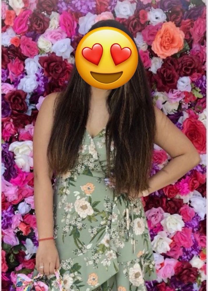 Floral Dress with Ruffles