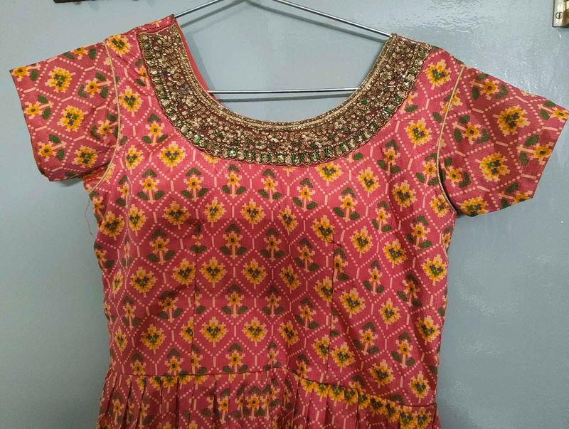 Elegant Pink Printed Kurta Set