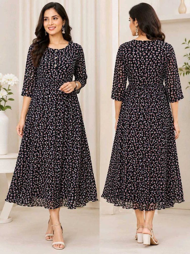 Chiffon gown XXL