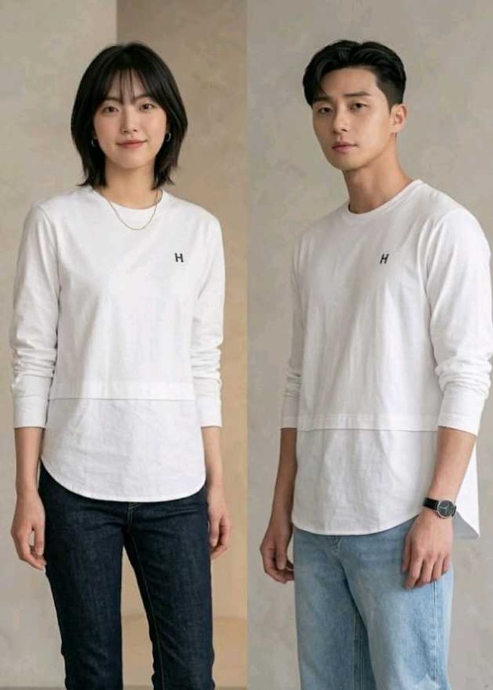 Classic White Long Sleeve Top