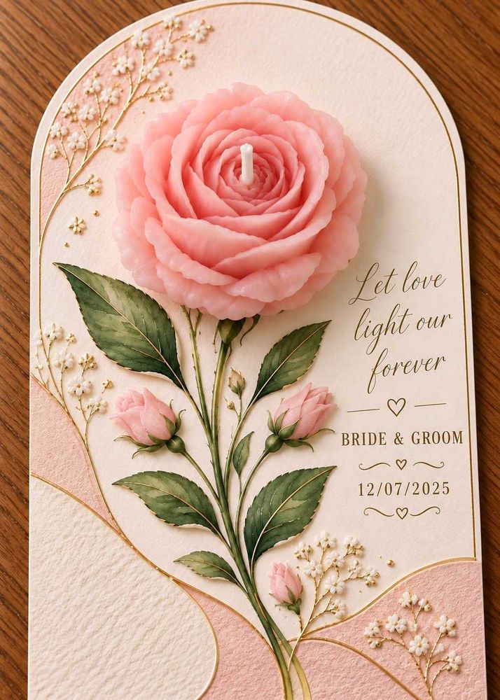 Beautiful Rose Scented Candle