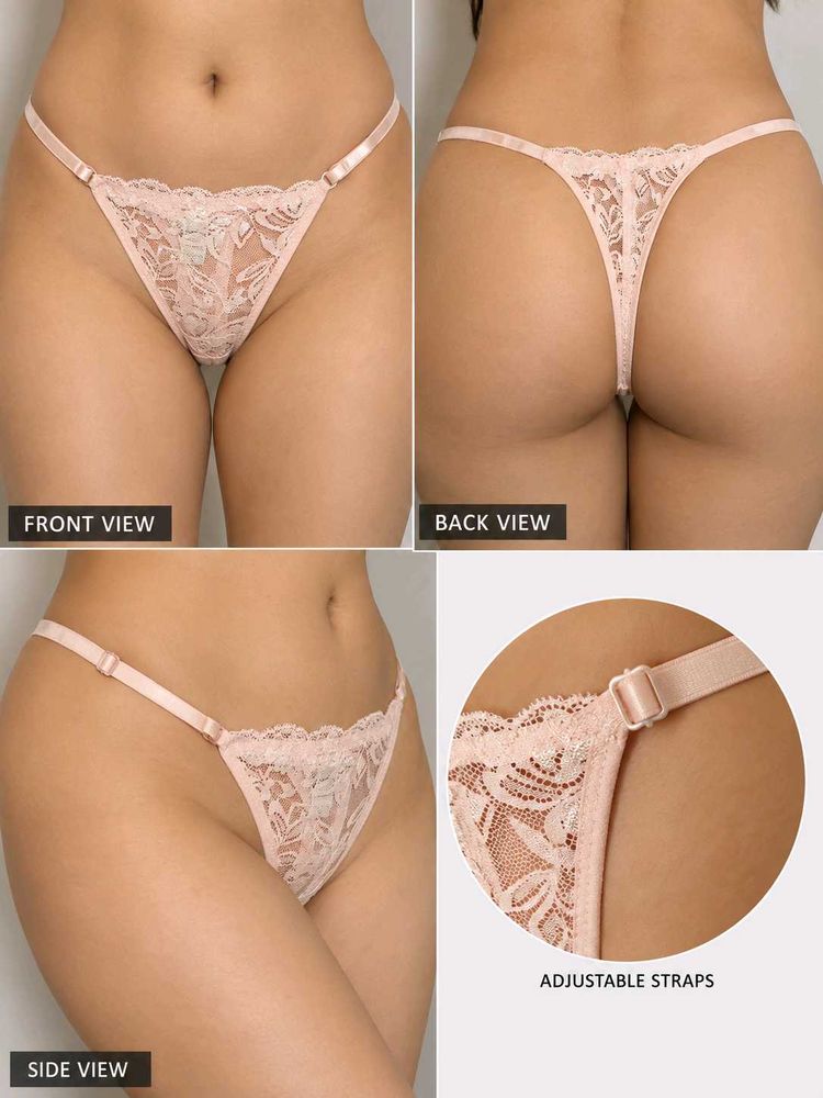 Lace Trim G-String Panty