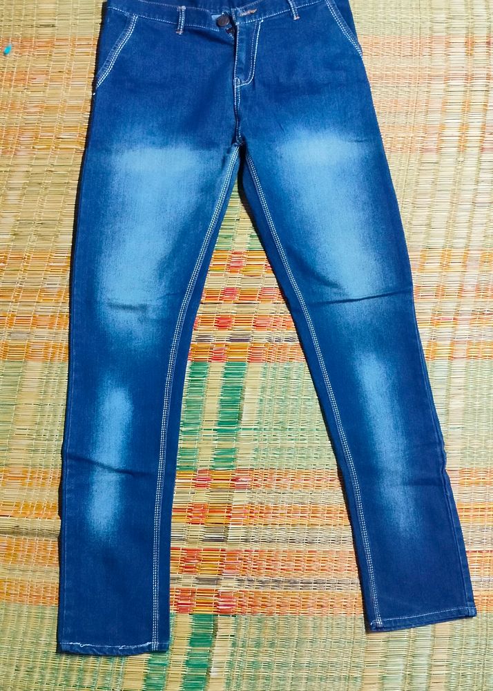 New Men Cotton Jeans (Size : 32")
