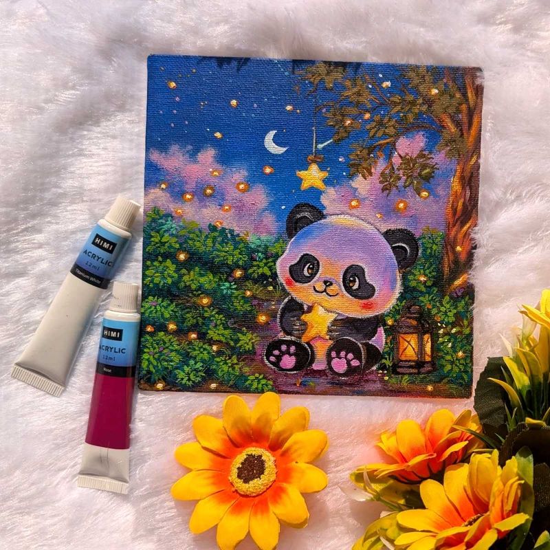 Mini Panda Cute Painting