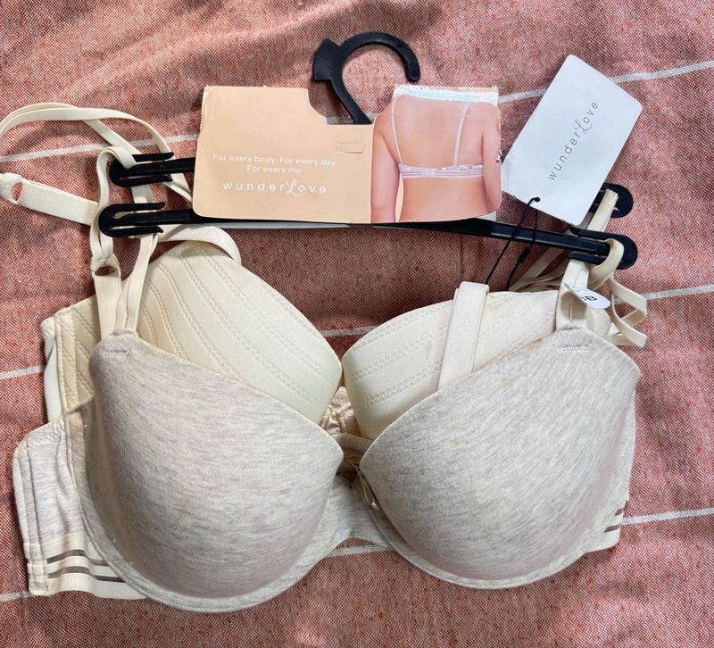 Westside WunderLove Beige Bra Set(pack of 2)