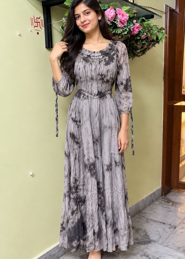 Boho Tie-Dye Maxi Dress