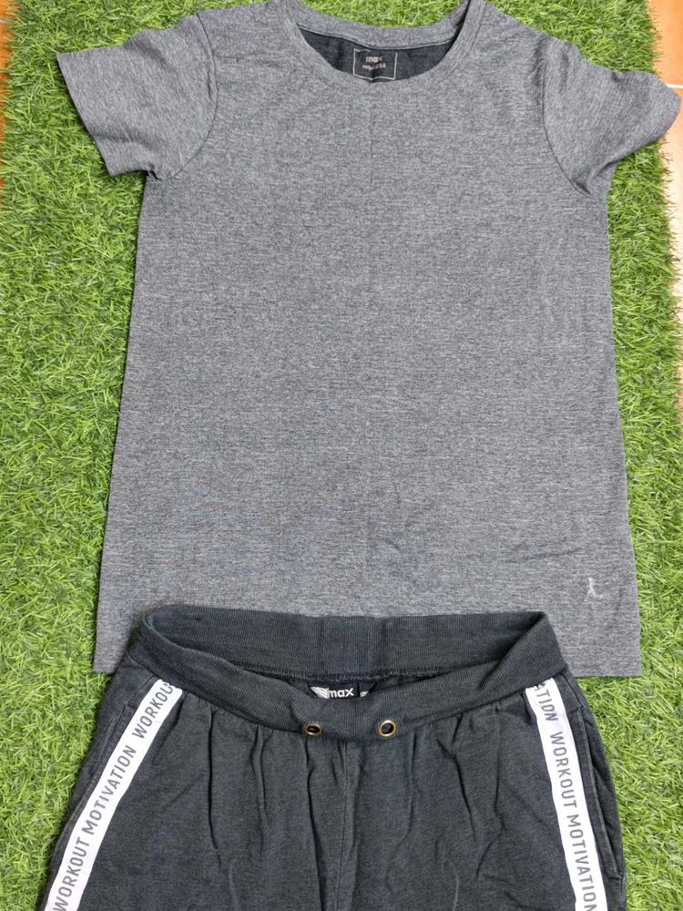Grey Athleisure Set - Top &amp; Joggers