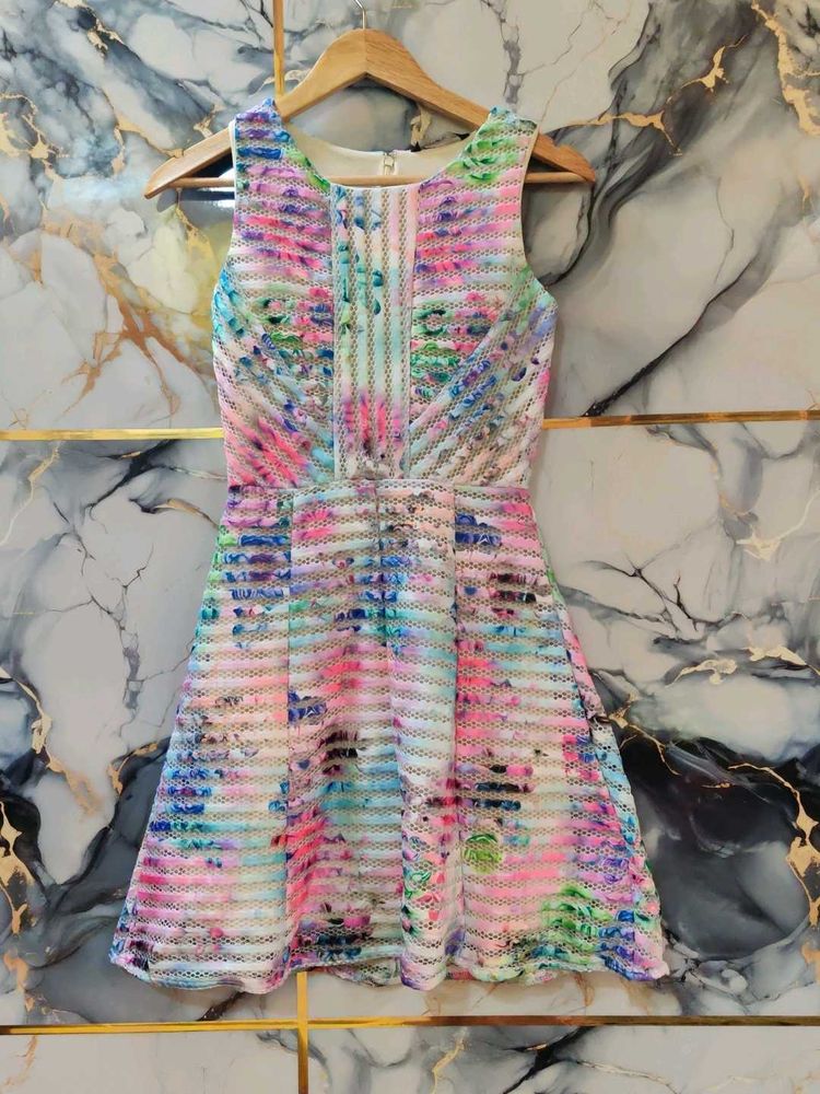 clreareance brand new Floral Print Skater Dress