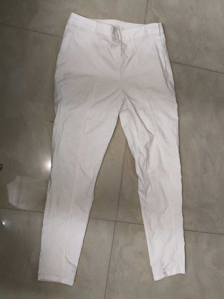 Classic White Trousers