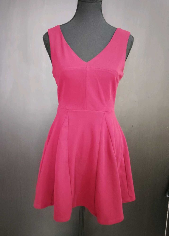 V-Neck Skater Dress