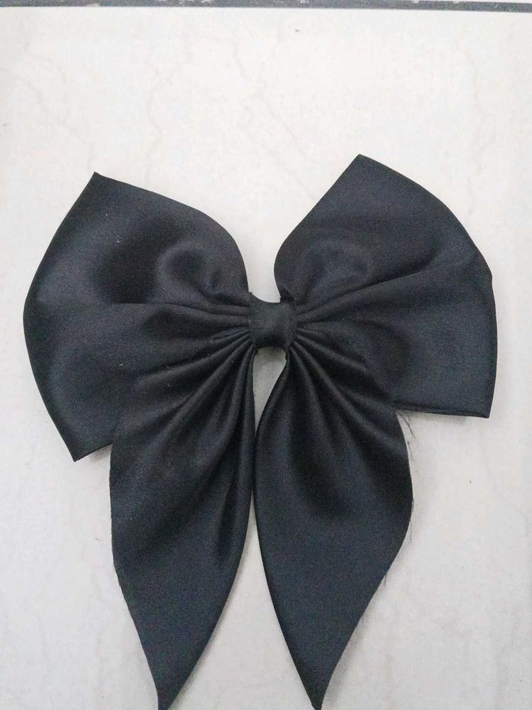 Elegant Black Bow Hair Clip