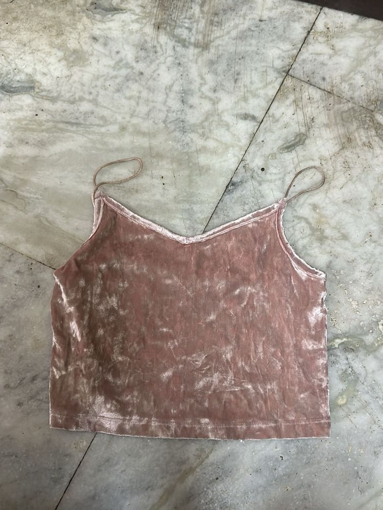 Velvet Camisole Top