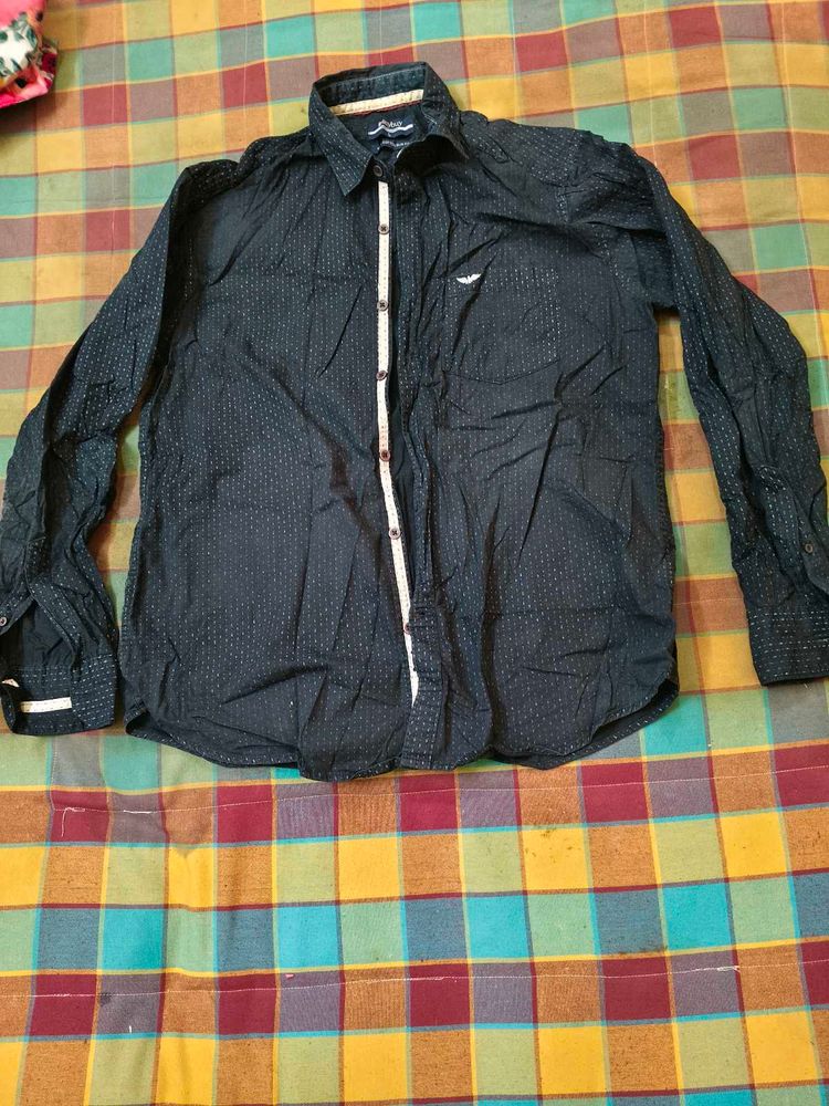 Men's Stylish Dark Blue Shirt