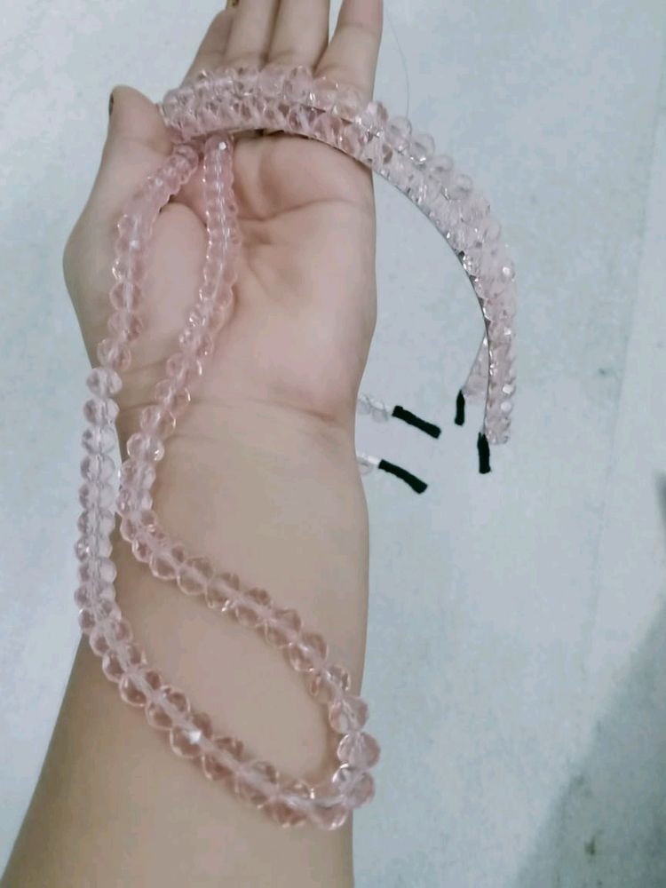 Crystal Headband With Mala For Girls