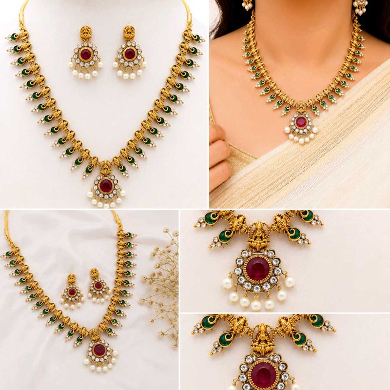 Stunning Ethnic Necklace &amp; Earring Set